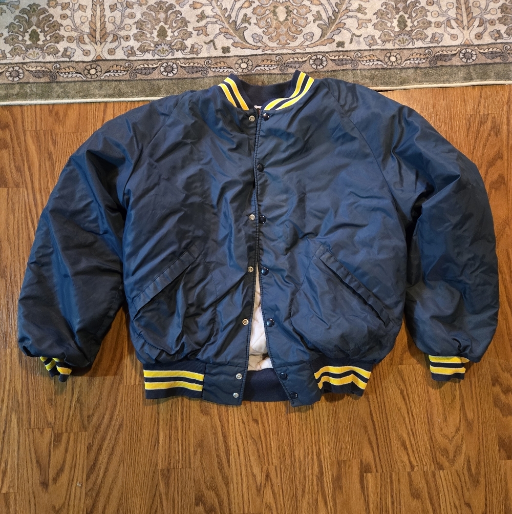 Blue and Yellow Jacket Kenmore Air Harbor Xl Vintage Washington - Picture 2 of 9